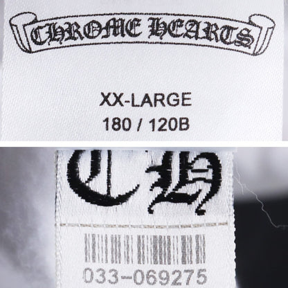 CHROME HEARTS Front Arm Logo Pullover Hoodie White Size XXL