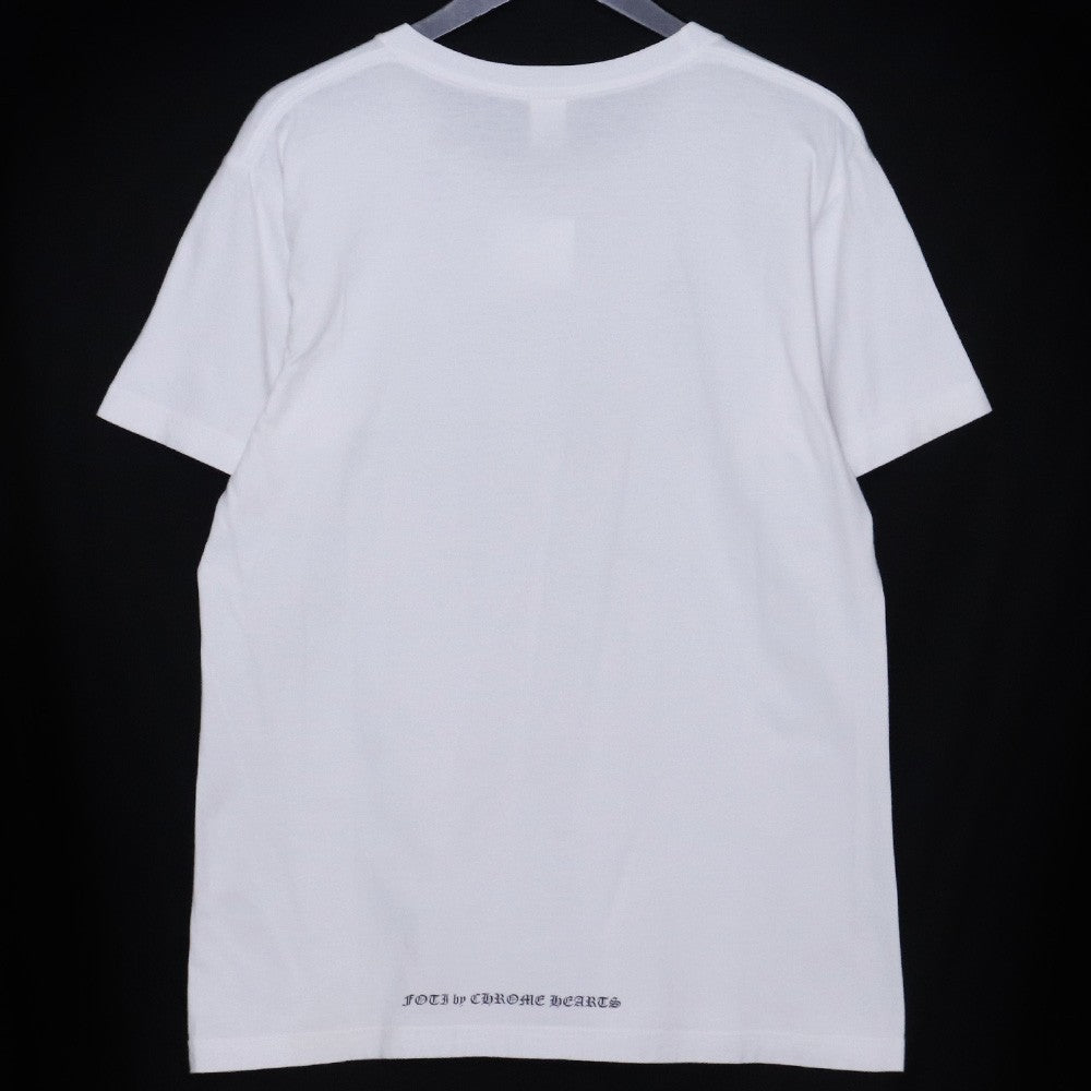 CHROME HEARTS FOTI Skull Horseshoe T-Shirt White Size M