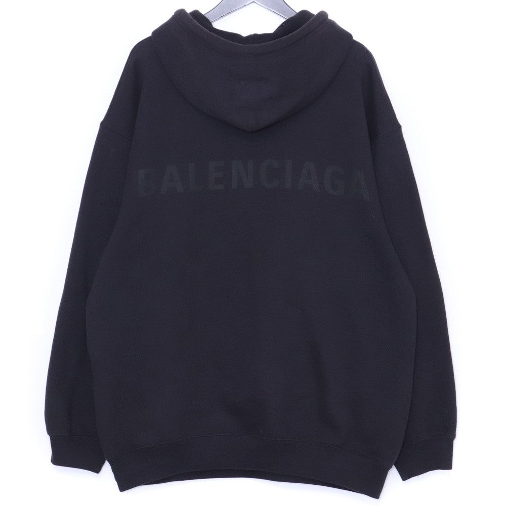 BALENCIAGA Back Logo Hoodie Black Size S