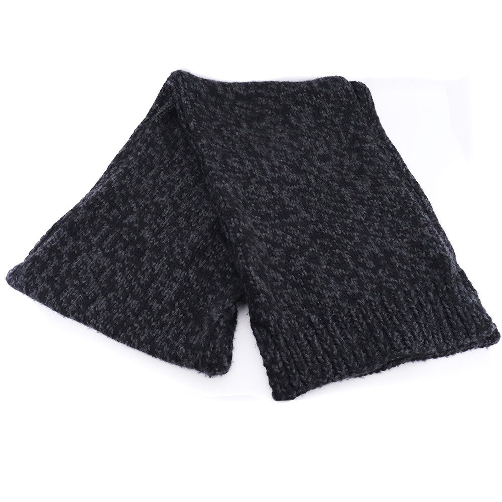 DOLCE&GABBANA Cashmere Blend Scarf Black/Gray Size ONE SIZE