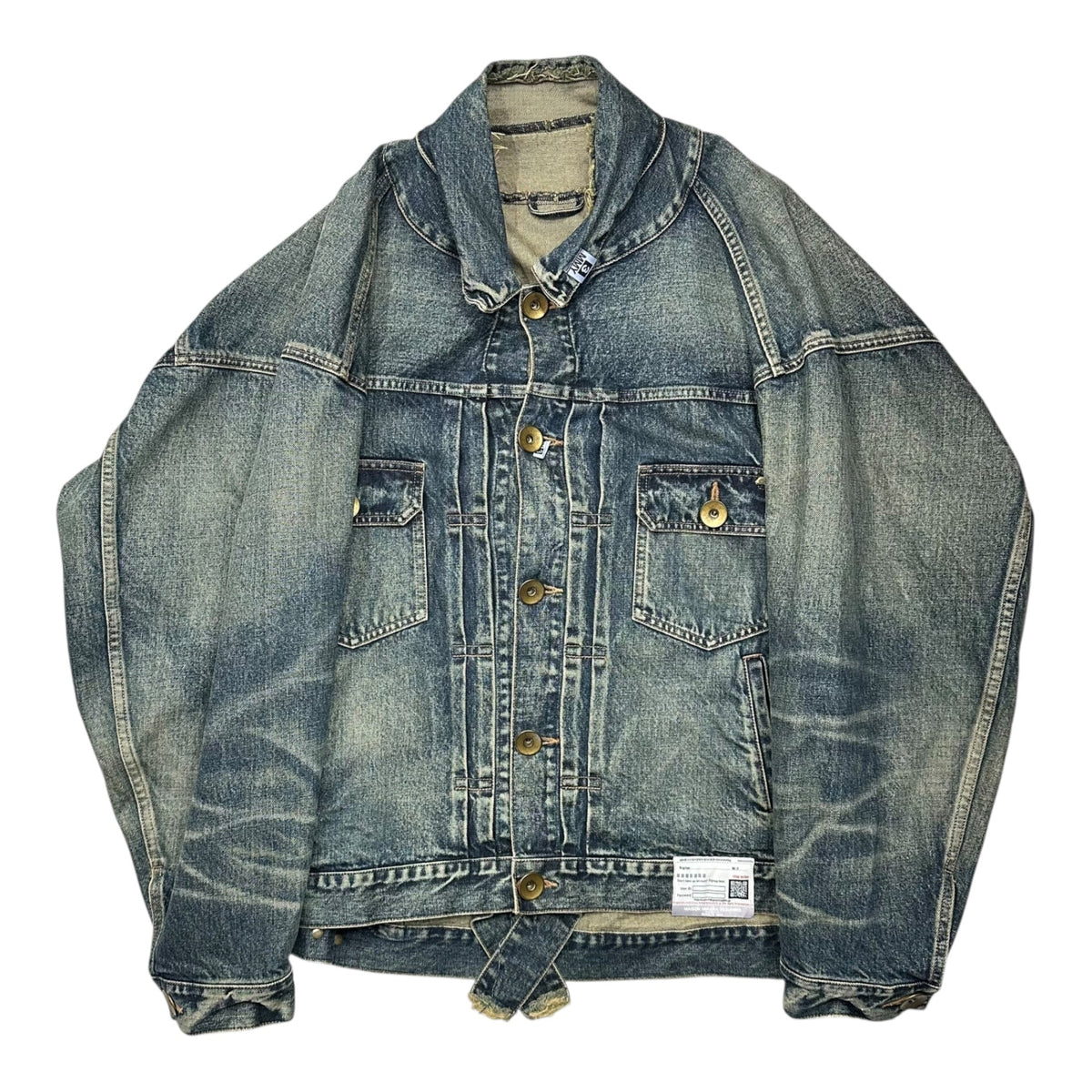 Maison MIHARA YASUHIRO 23SS Open Denim Jacket Size 46