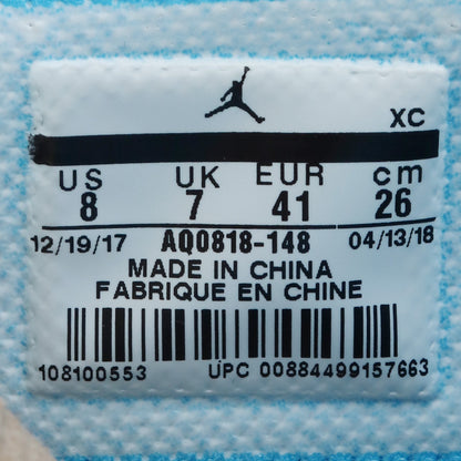Off-White Air Jordan 1 High UNC White Sneakers Size 26cm