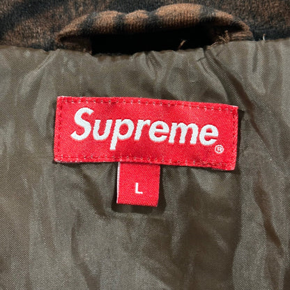 SUPREME 18SS Tiger Stripe Track Jacket Brown Size L