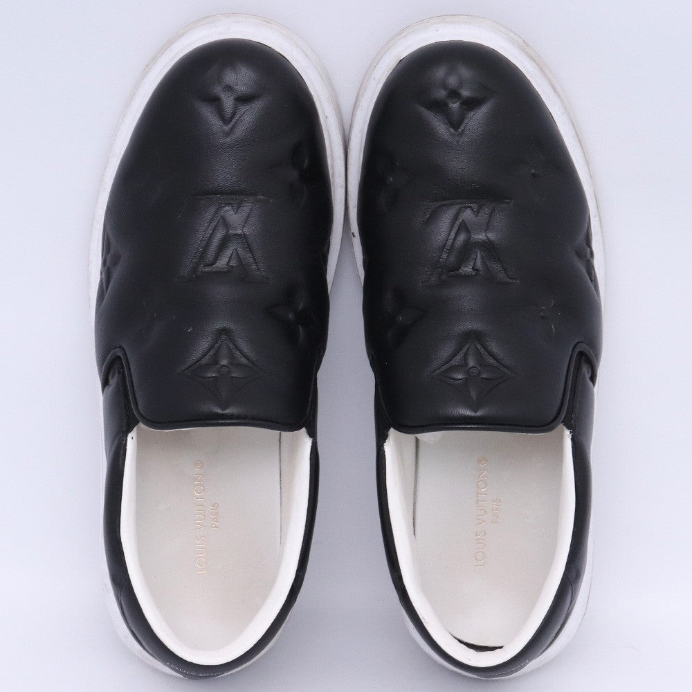 LOUIS VUITTON Beverly Hills Monogram Slip-Ons Black Size 7.5