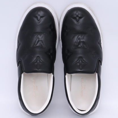 LOUIS VUITTON Beverly Hills Monogram Slip-Ons Black Size 7.5