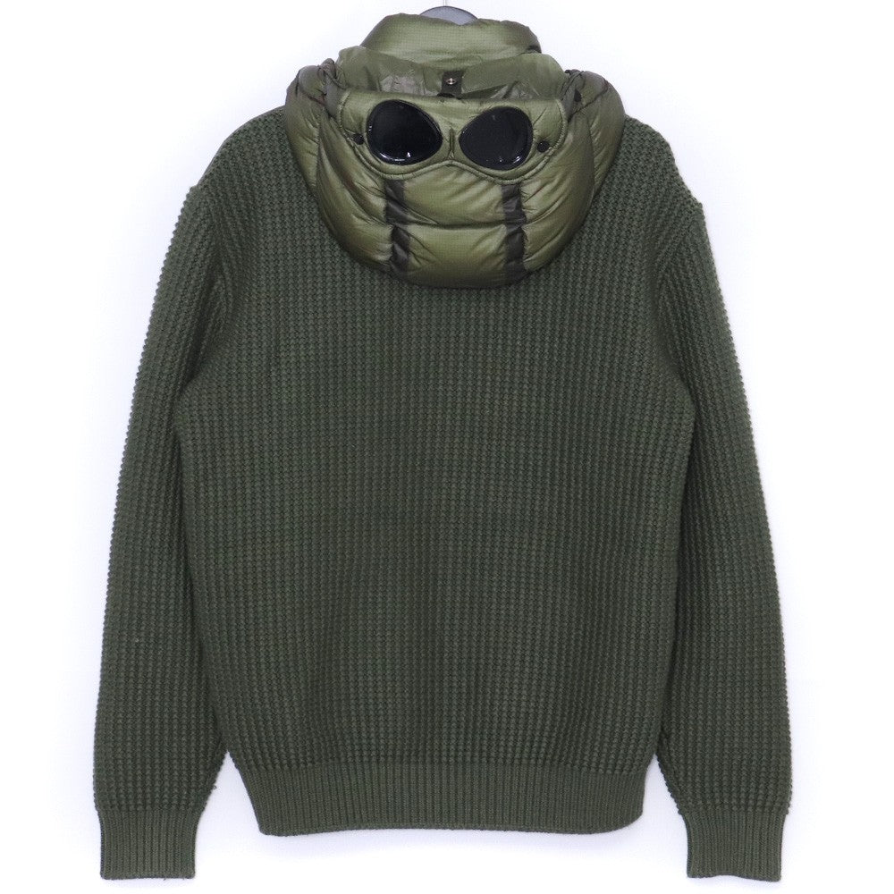 C.P. COMPANY Goggle Down Knit Jacket Khaki Size M