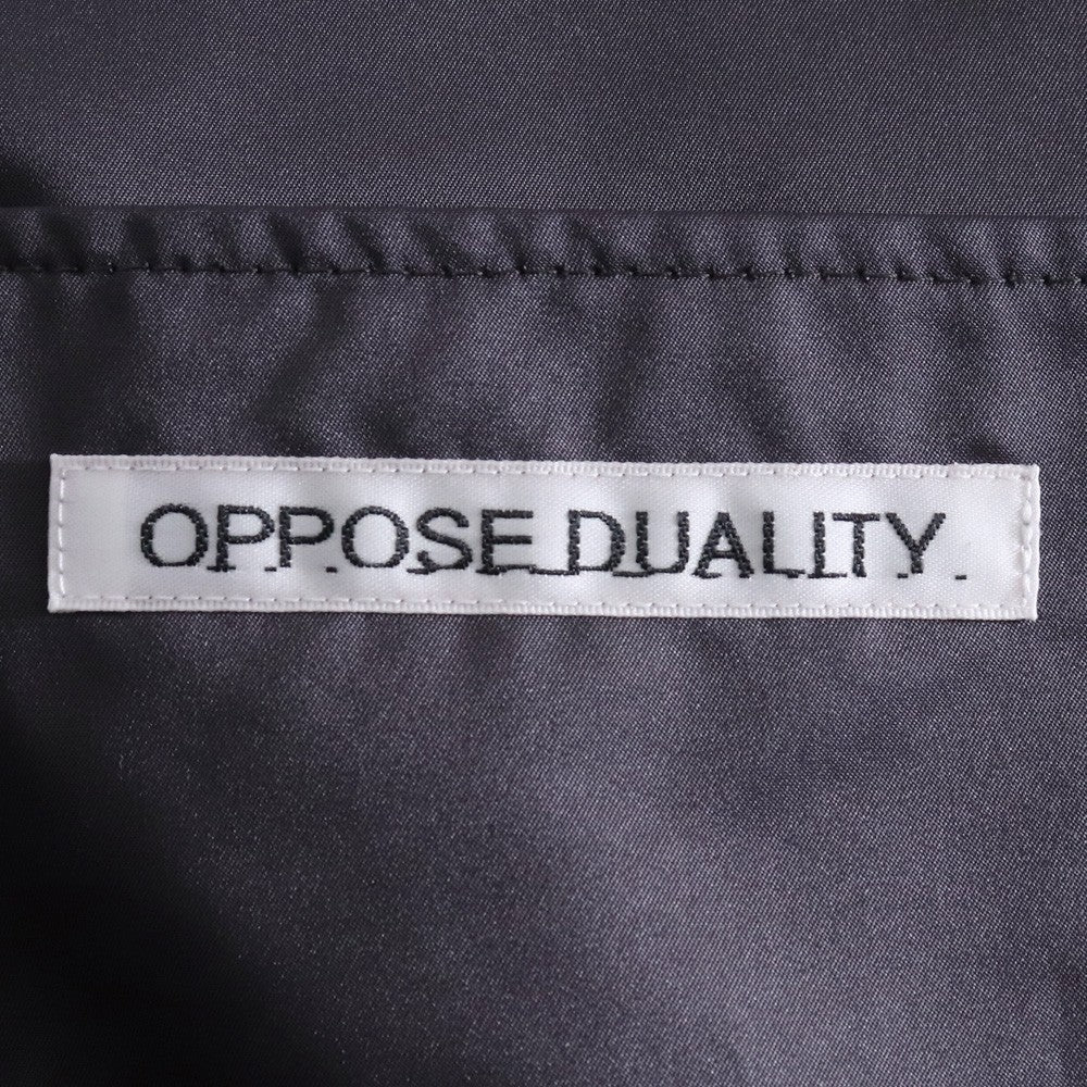OPPOSE DUALITY 24AW T-800 Short Hoodie Black Size 48