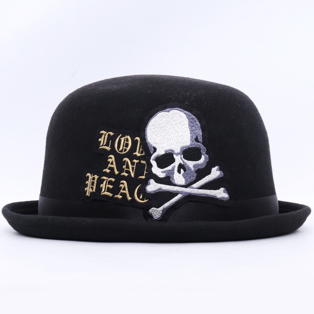 MASTERMIND JAPAN Skull Love & Peace Wool Hat Black Size F