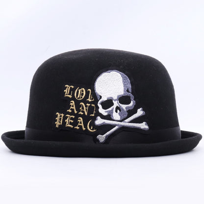 MASTERMIND JAPAN Skull Love & Peace Wool Hat Black Size F