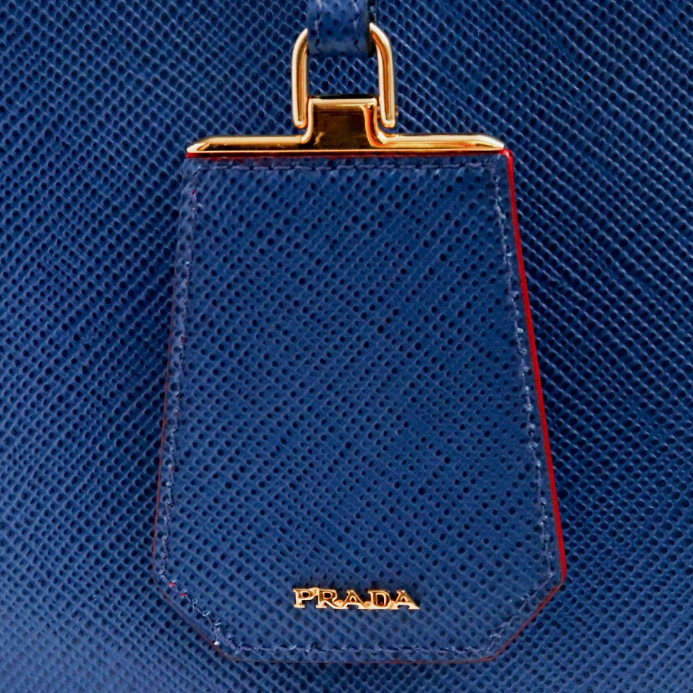 PRADA SAFFIANO CUIR Tote Bag Bluette Size F