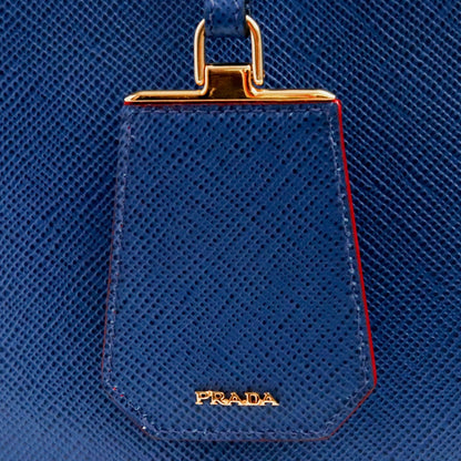 PRADA SAFFIANO CUIR Tote Bag Bluette Size F
