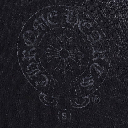 CHROME HEARTS Horseshoe Print V-Neck T-Shirt Black Size S