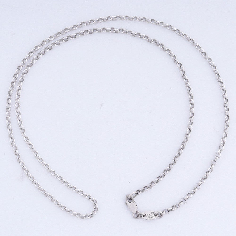 Chrome Hearts Silver Roll Chain Necklace
