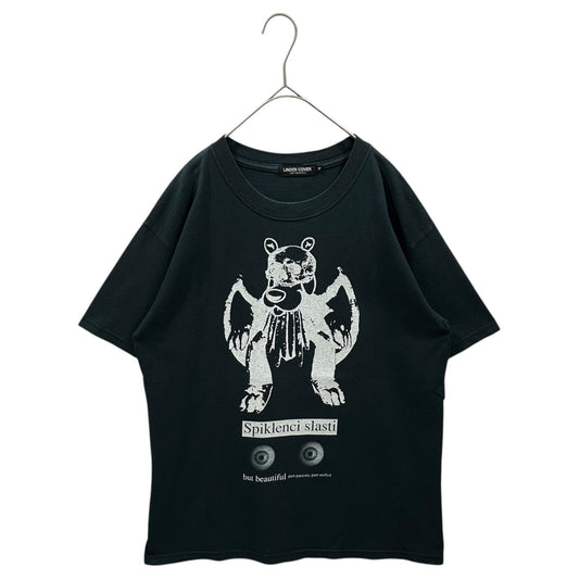 UNDERCOVER 04AW SPIKLENCI SLASTI Print T-Shirt Black Size M