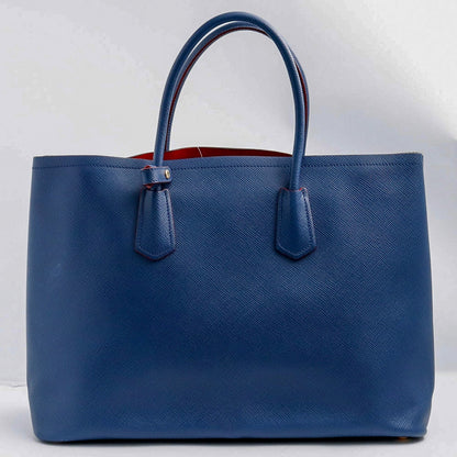 PRADA SAFFIANO CUIR Tote Bag Bluette Size F