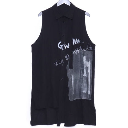 Yohji Yamamoto Y’S 23SS Asymmetry Sleeveless Vest Size 2