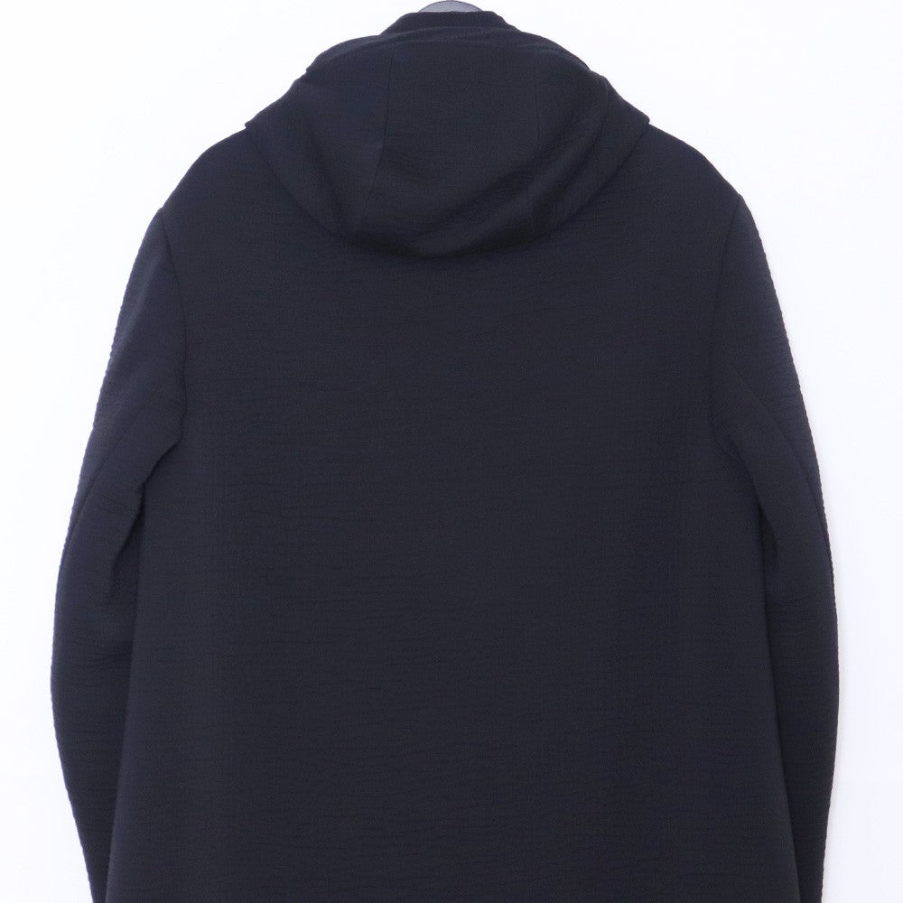 THAMANYAH 13AW Wool Zipper Hooded Coat Black Size 44