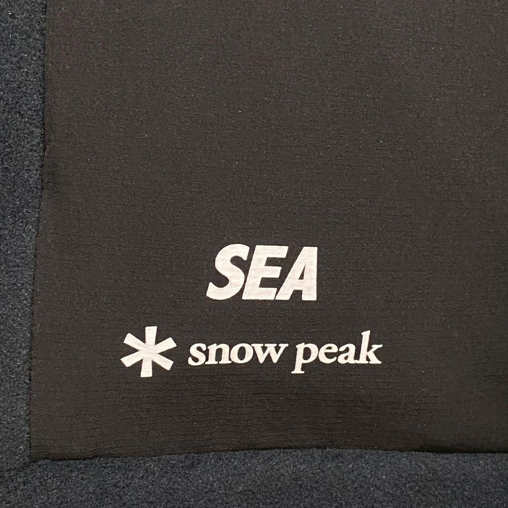 SNOW PEAK × WIND AND SEA 24AW Double Pullover Black Size XL