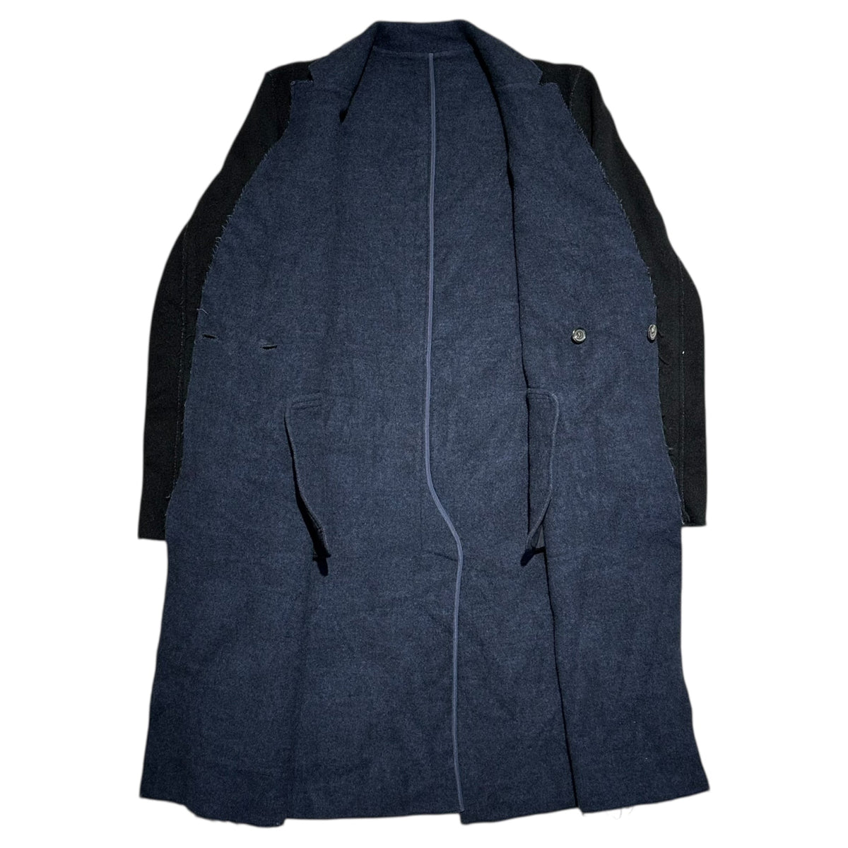 UNDERCOVER 16AW Inside-Out Wool Chester Coat Black Size 3