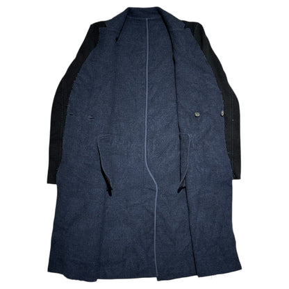 UNDERCOVER 16AW Inside-Out Wool Chester Coat Black Size 3