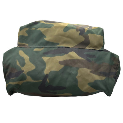 Herve Chapelier Camouflage Nylon Daypack Khaki Backpack