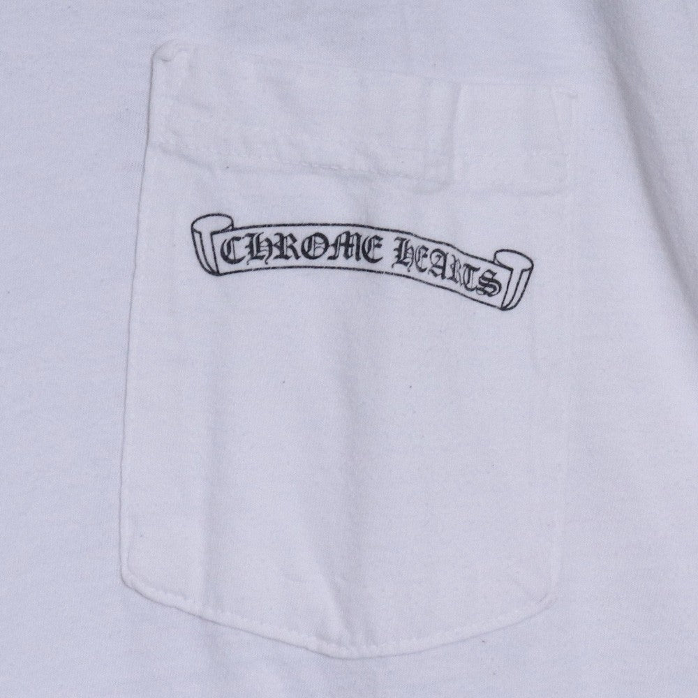 CHROME HEARTS Back Arch Logo USA Print T-Shirt White Size XL