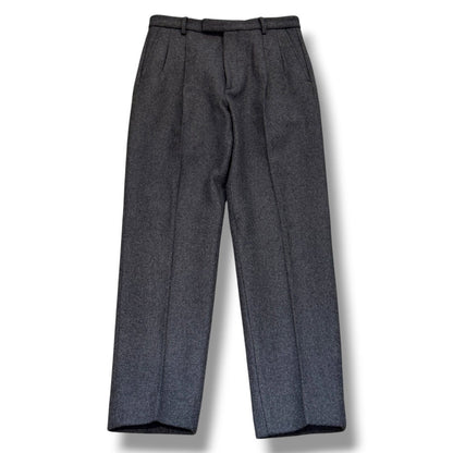 GUCCI 23SS Wool Cashmere Trousers Gray Size 48