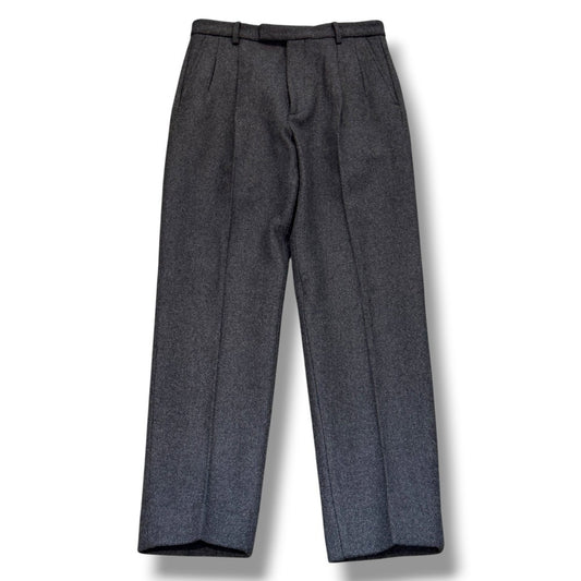 GUCCI 23SS Wool Cashmere Trousers Gray Size 48