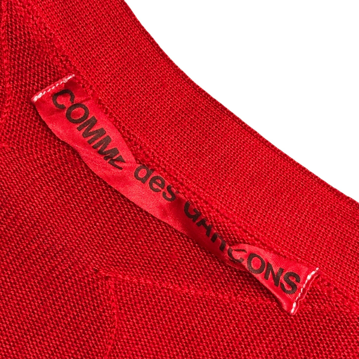 COMME des GARCONS 99AW Yarn-Dyed Cardigan Red Size FREE