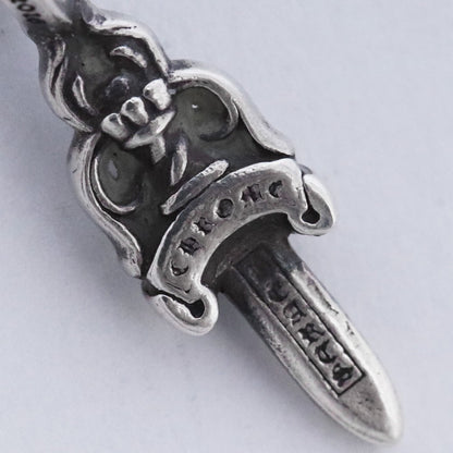 HEARTS STACK DAGGER V2 Dagger Charm Silver Size F