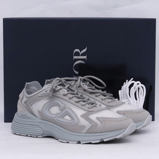 DIOR B B30 Countdown Tech Sneakers Gray Size EU 42