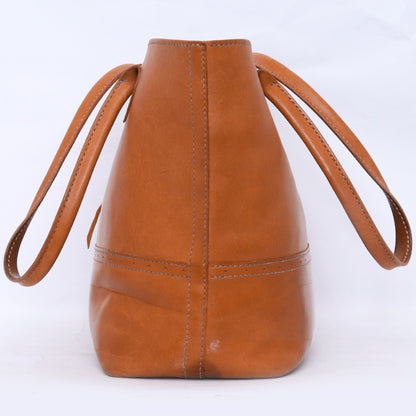 TARO WASHIMI Leather Concho Tote Bag Brown Size F