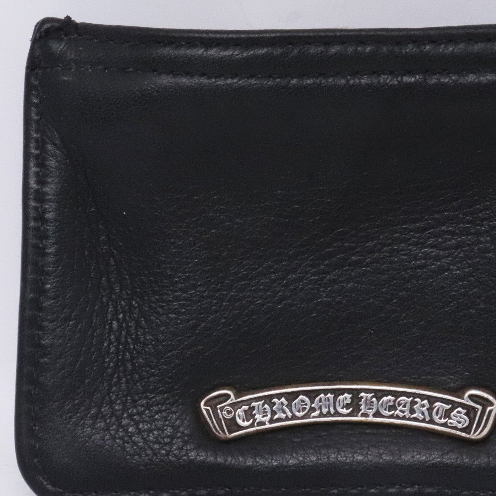 CHROME HEARTS ZPR CHNG PURSE #2 Dagger Purse Black Size F