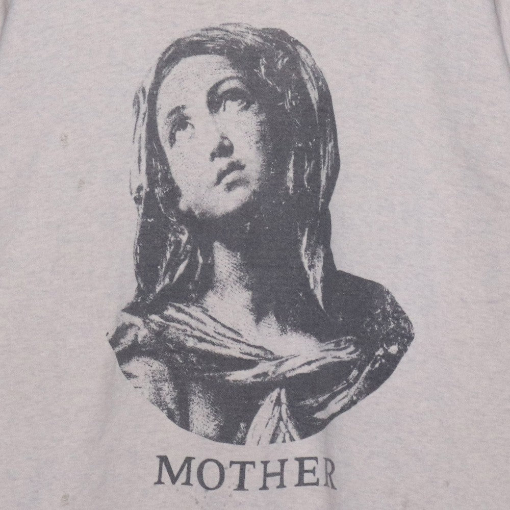 SAINT MICHAEL 22AW Mother Crewneck Sweatshirt Grey Size XL
