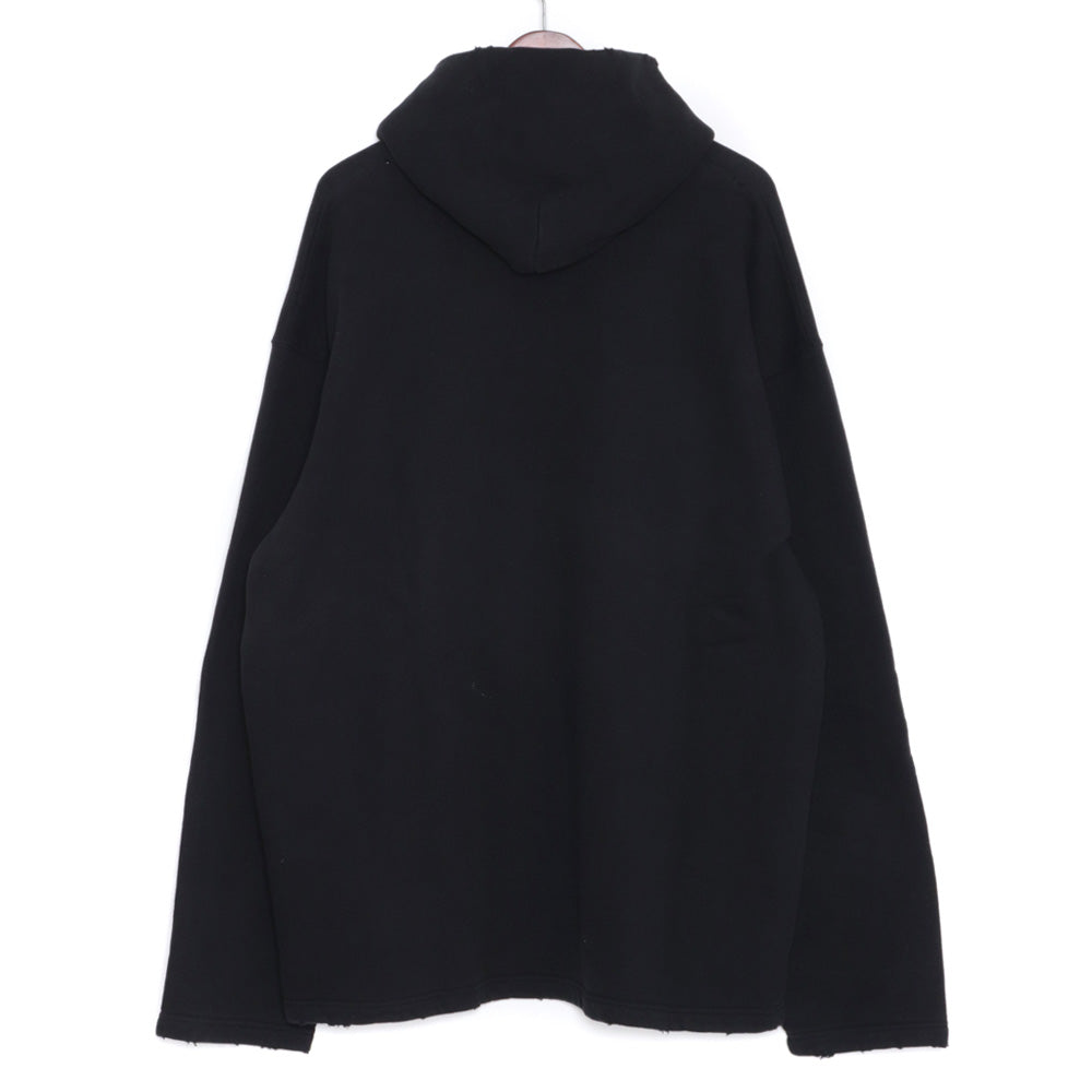 Balenciaga 21AW Free Embroidered Hoodie Black Size XS