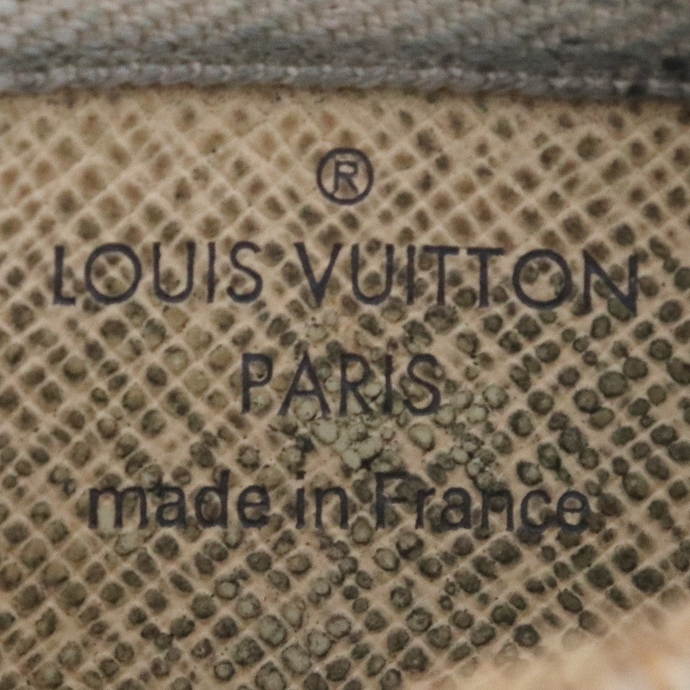 LOUIS VUITTON Pochette Clé Damier Azur Case Beige Size F