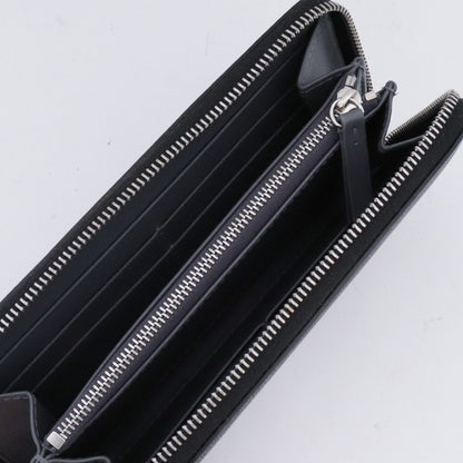 Maison Margiela Tag Leather Zip Around Wallet Black Size F
