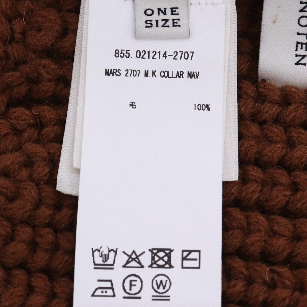DRIES VAN NOTEN 25AW Zip-Up Scarf Brown Size ONE