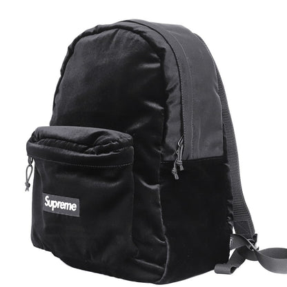 SUPREME 25AW Velvet Backpack Black Size F