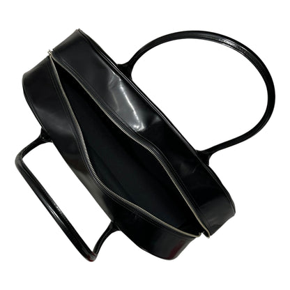 COMME des GARCONS Vintage Logo Leather Mini Boston Bag Black