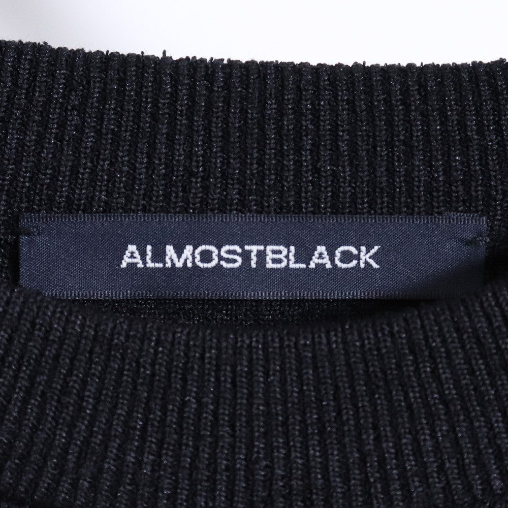 ALMOSTBLACK 24SS Fuji Jacquard Knit Black Size 2