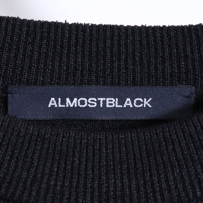 ALMOSTBLACK 24SS Fuji Jacquard Knit Black Size 2