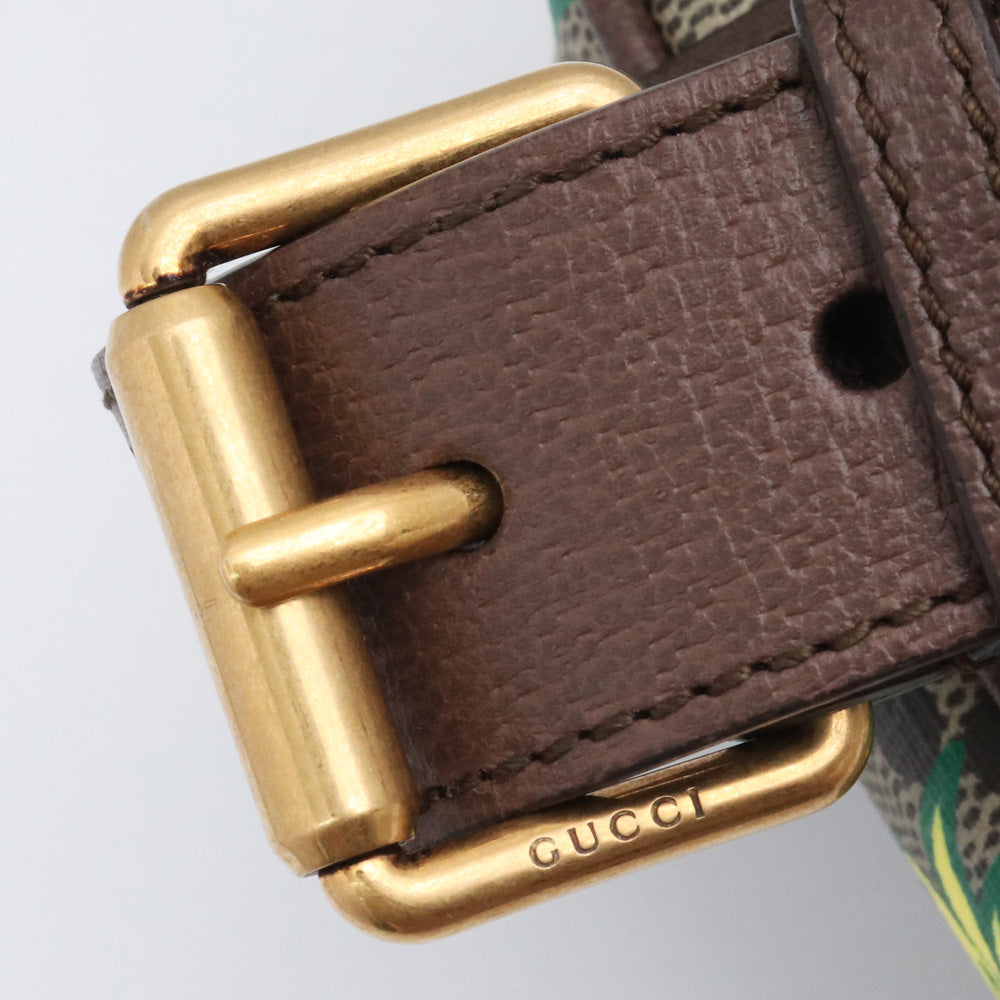 GUCCI ARIA 100th Pineapple GG Supreme Belt Bag Brown Size 95