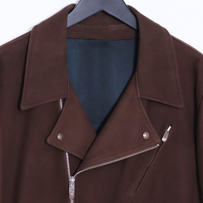 PORTER CLASSIC Leather Suede Riders Jacket Brown Size M