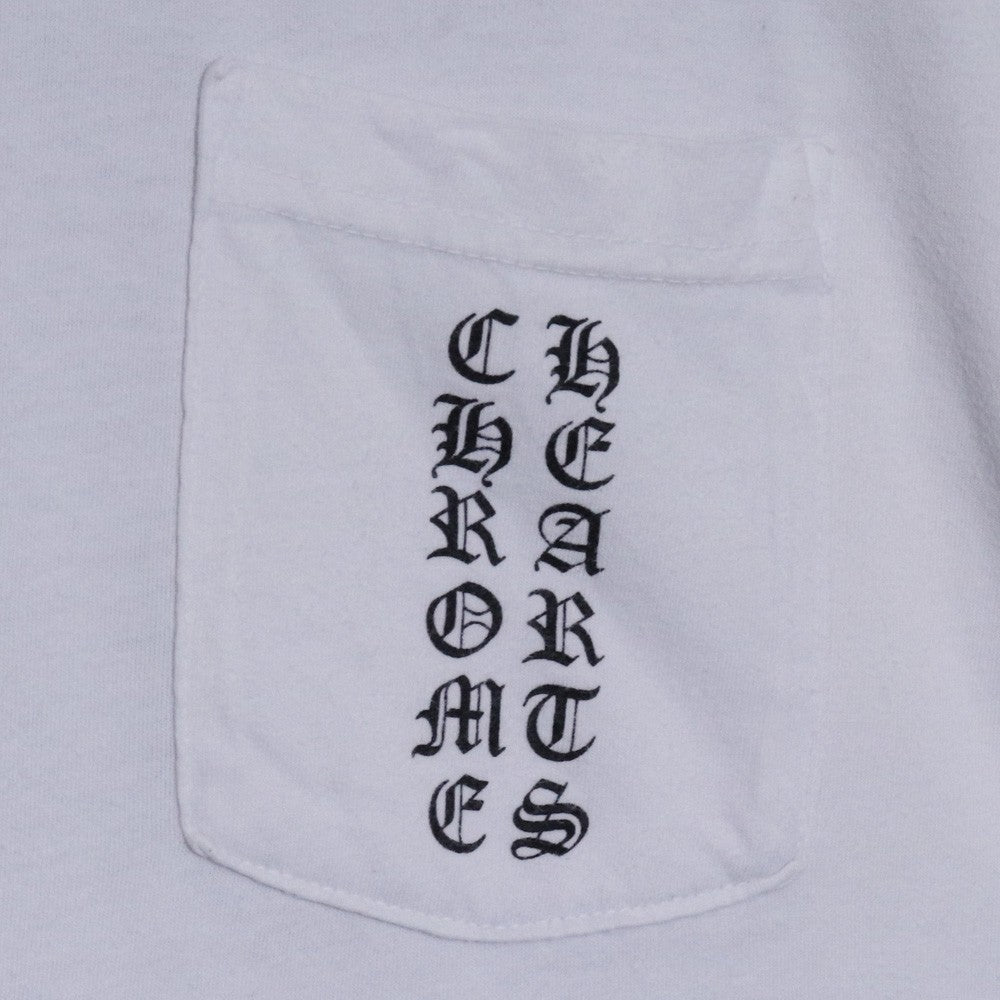 CHROME HEARTS CH T-BAR Horseshoe Pocket T-Shirt White Size L