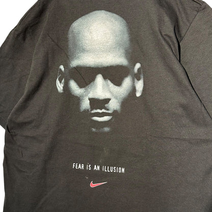 NIKE 90s Jordan Fear Is An Illusion T-Shirt Black Size M