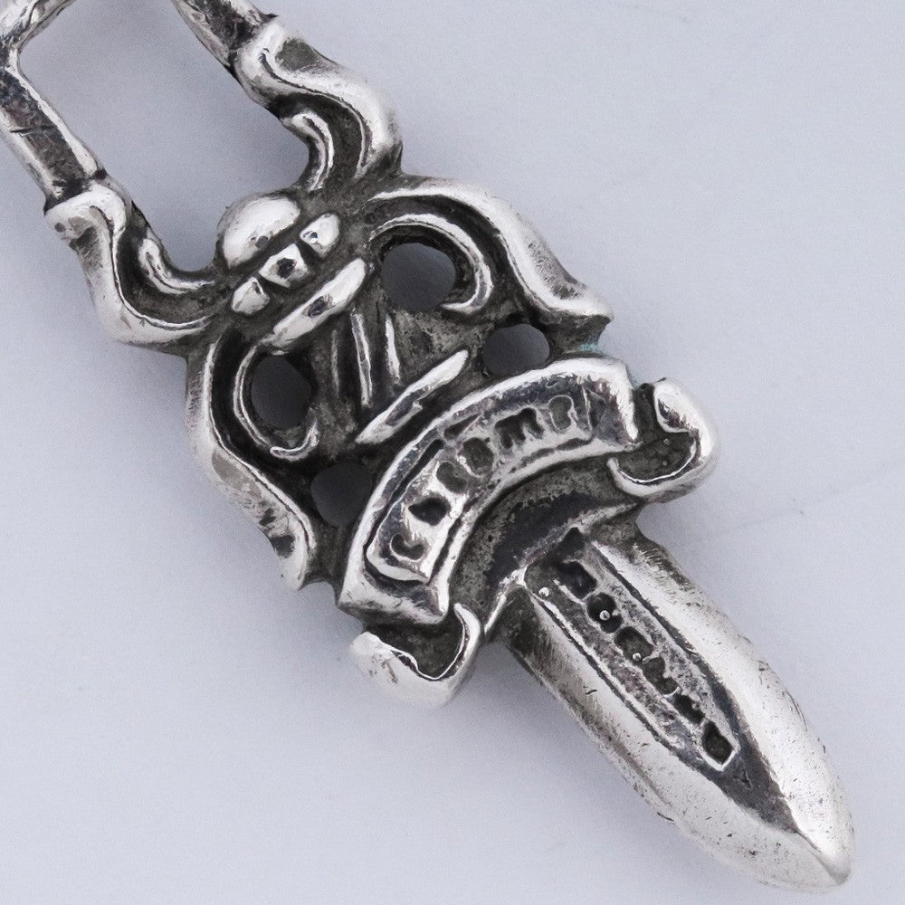 CHROME HEARTS #5 Dagger Zip Charm Necklace Size #5