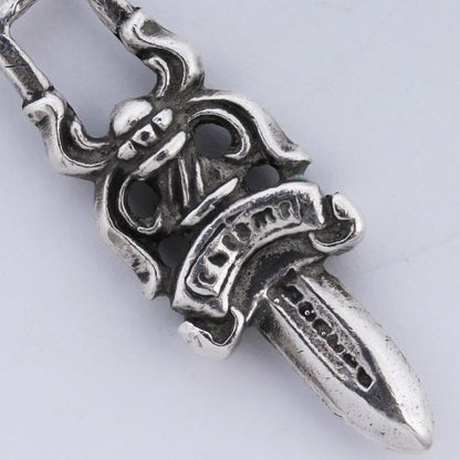 CHROME HEARTS #5 Dagger Zip Charm Necklace Size #5