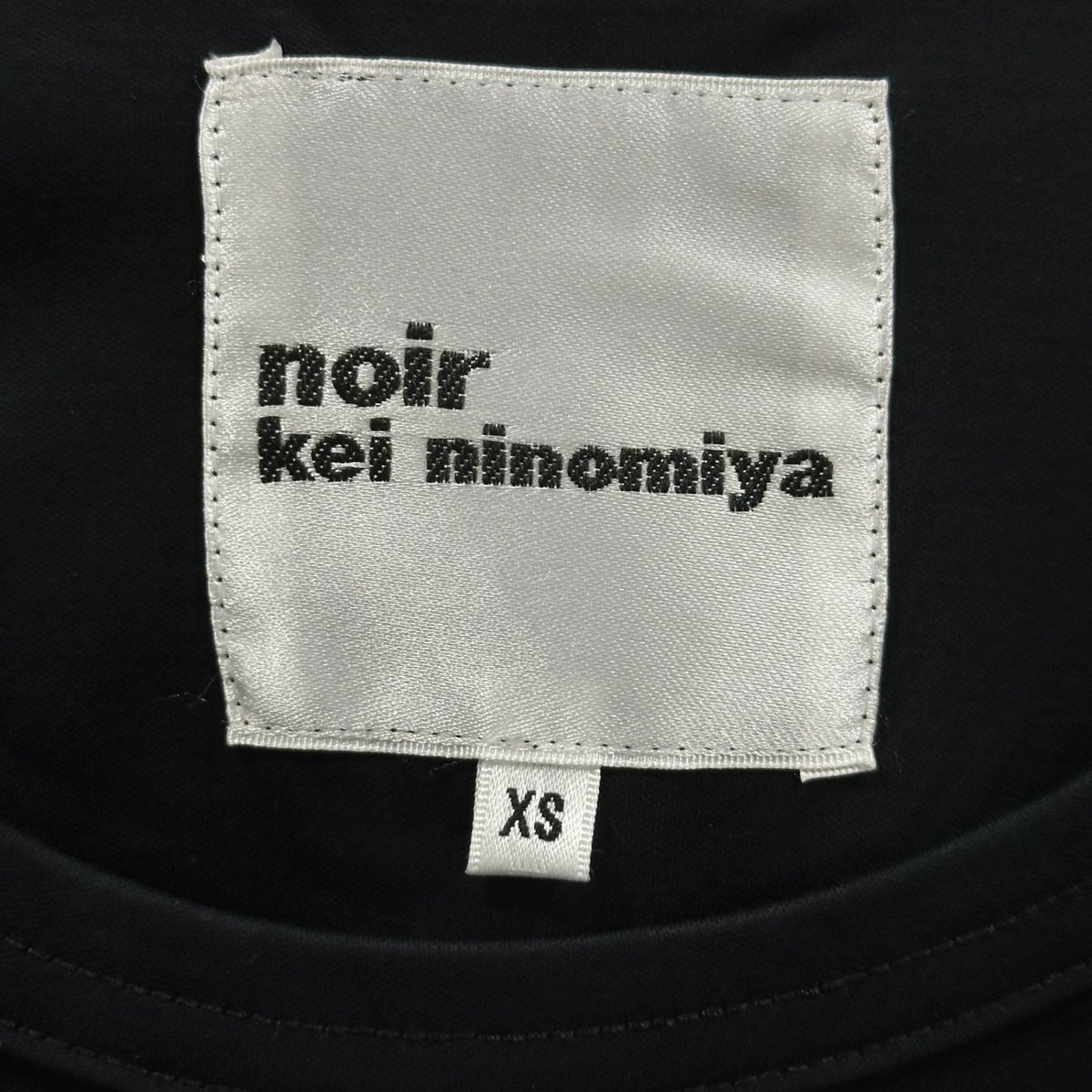 noir kei ninomiya 13SS Flock Print T-Shirt Black Size XS