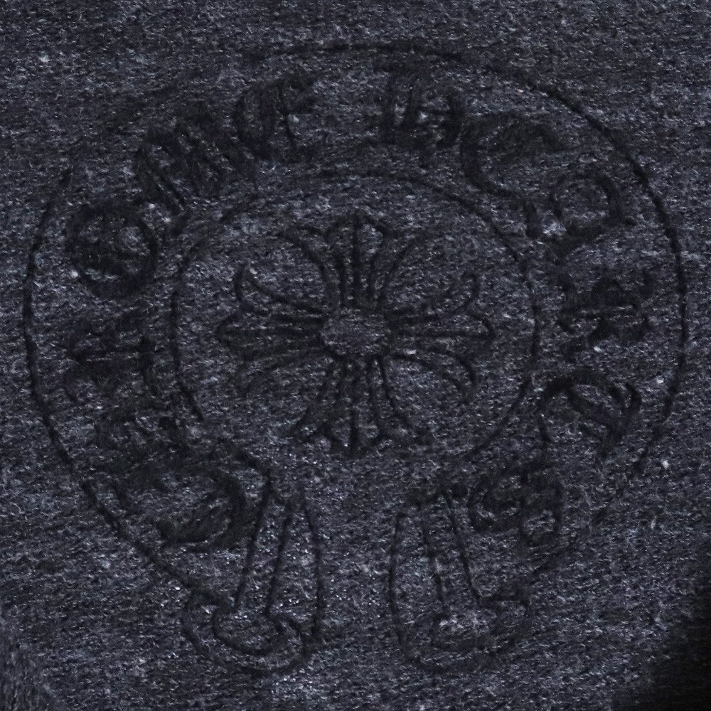 CHROME HEARTS Old Cemetery Cross Dagger Hoodie Gray Size S